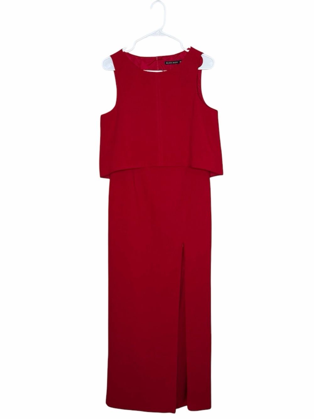 Black Halo Kacie Two Piece Maxi Dress Red Bonfire Women’s Size 10 Crop Top Skirt - Picture 3 of 11